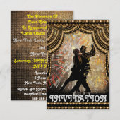 Tango Latin Dance Party Uitnodiging (Voorkant / Achterkant)