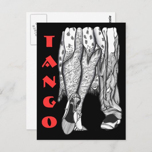 Tango Legs Briefkaart (Voorkant / Achterkant)
