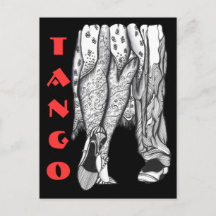 Tango Legs Briefkaart