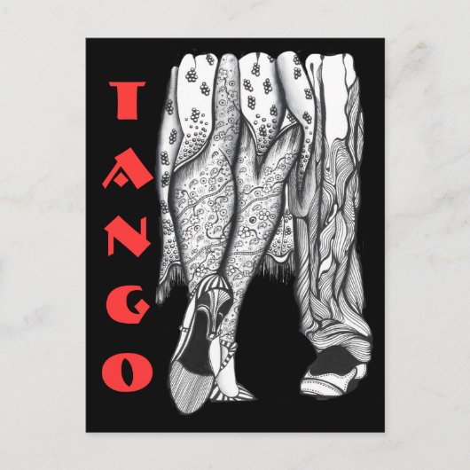 Tango Legs Briefkaart (Voorkant)