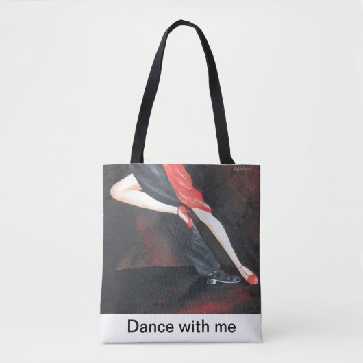 Tango Legs canvas tas voor elke keer! (Voorkant)