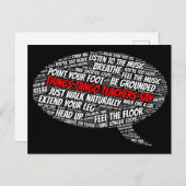 Tango-leraren zeggen Argentijnse Tango-kunst Briefkaart (Voorkant / Achterkant)