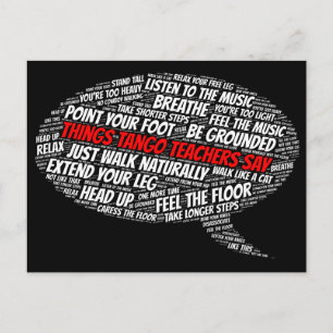 Tango-leraren zeggen Argentijnse Tango-kunst Briefkaart