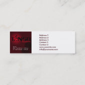 Tango Lesson - Business, profielkaart Mini Visitekaartje (Achterkant)