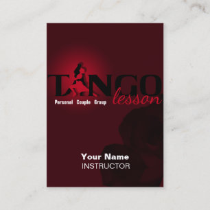Tango Lesson - Business-, Schedule-, Profile Card Visitekaartje