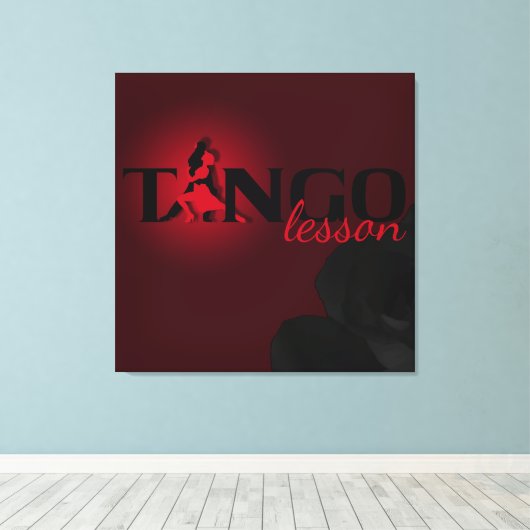 Tango Lesson - Gewikkeld Canvas (Insitu (Houten vloer))