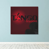 Tango Lesson - Gewikkeld Canvas Afdruk (Insitu (Houten vloer))