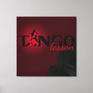 Tango Lesson - Gewikkeld Canvas Afdruk