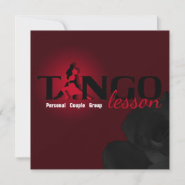 Tango Lesson - Kaart, uitnodiging