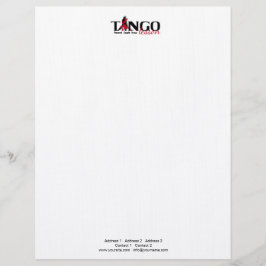 Tango Lesson - Letterhead Persoonlijk Briefhoofd