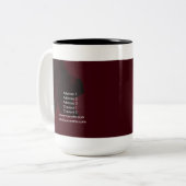 Tango Lesson - Mok, beker Tweekleurige Koffiemok (Voorkant links)