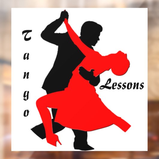 "Tango Lessons" Raamsticker (Vel 2)