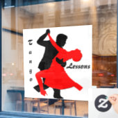 "Tango Lessons" Raamsticker (Cafe Raam)