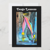 Tango Lessons Uitnodiging (Voorkant)