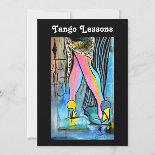Tango Lessons Uitnodiging (Voorkant)
