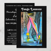 Tango Lessons Uitnodiging (Voorkant / Achterkant)