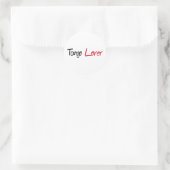 Tango Lover Producten! Ronde Sticker (Tas)