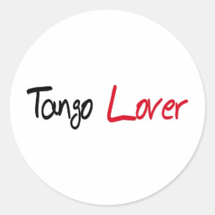 Tango Lover Producten! Ronde Sticker