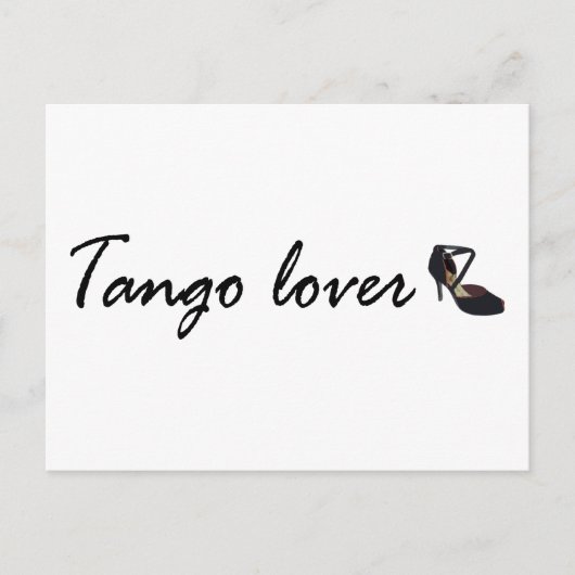 Tango Lover Products! Briefkaart (Voorkant)