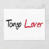 Tango Lover Products! Briefkaart (Voorkant)