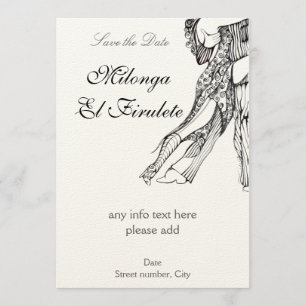 Tango Milonga sla de datum op Save The Date