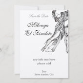 Tango Milonga sla de datum op Save The Date (Voorkant)