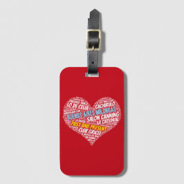 Tango Milongas van Buenos Aires Verleden en Cadeau Bagagelabel