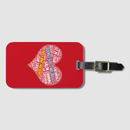 Tango Milongas van Buenos Aires Verleden en Cadeau Bagagelabel