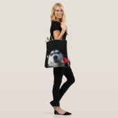 Tango? Mooie Husky en Roos Canvas tas (Op model)