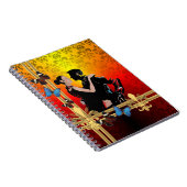 Tango over damesvogel notitieboek (Rechterzijde)