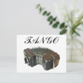 Tango-producten en -Design! Argentijnse muziek! Briefkaart (Staand voorkant)
