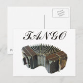 Tango-producten en -Design! Argentijnse muziek! Briefkaart (Voorkant / Achterkant)