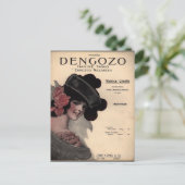 Tango Sheet Music Briefkaart (Staand voorkant)