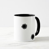 Tango Sucka! oorlogvoering mok met kogelgaten (Voorkant rechts)