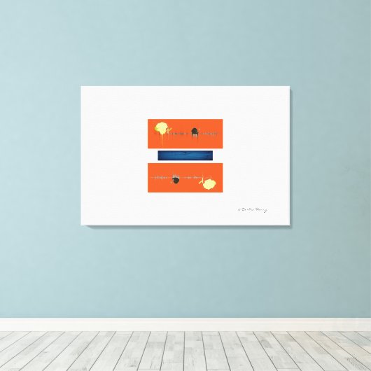 Tango Tango Canvas Afdruk (Insitu (Houten vloer))