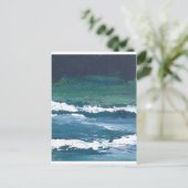 Tango van het Zee Ocean Waves Beach Decor Briefkaart (Staand voorkant)
