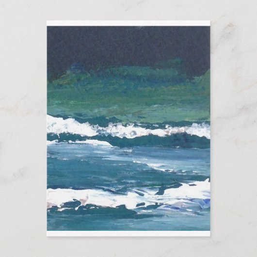 Tango van het Zee Ocean Waves Beach Decor Briefkaart (Voorkant)
