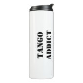 Tango-verslaafde Tanguero Argentijnse Tango Thermosbeker (Gedraaid links)