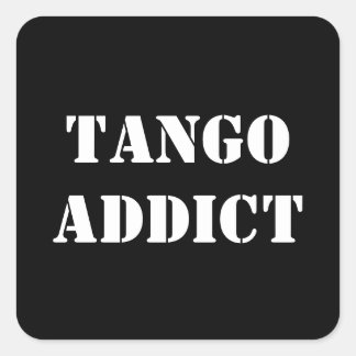 Tango Verslaafde Tanguero Argentijnse Tango Vierkante Sticker