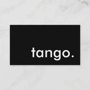 tango. visitekaartje