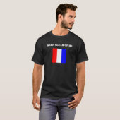 Tango-vlag (T-vlag) donkerkleurig Shirt (Voorkant volledig)