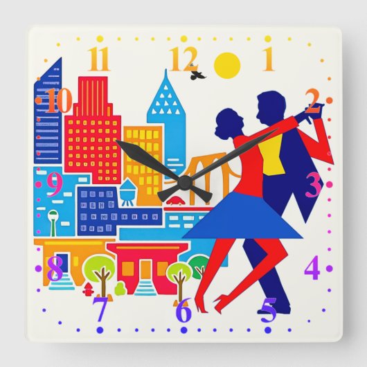 Tango wandklok (Voorkant)