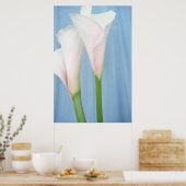 Tango White Calla Lilies Foto Poster Art Print (Keuken)