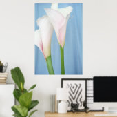 Tango White Calla Lilies Foto Poster Art Print (Thuiskantoor)