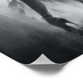 Tangodanseres in expressieve beweging poster (Hoek)
