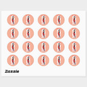 Tangodansers Thunder_Cove Ronde Sticker (Vel)