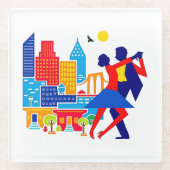 Tangoglas Onderzetter Glazen Onderzetter (Voorkant)