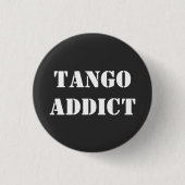 Tangoverslaafde Tanguero Argentijnse Tango Ronde Button 3,2 Cm (Voorkant)