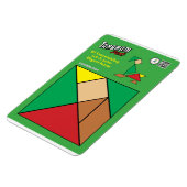 Tangram eigenzinnige elf magneet - sneeuwscooters (Linkerzijde)