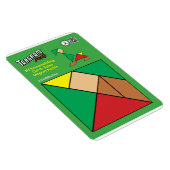 Tangram eigenzinnige elf magneet - sneeuwscooters (Rechterzijde)